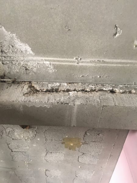 Failed Concrete Beam Repair