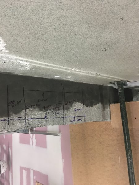 Failed Concrete Beam Repair